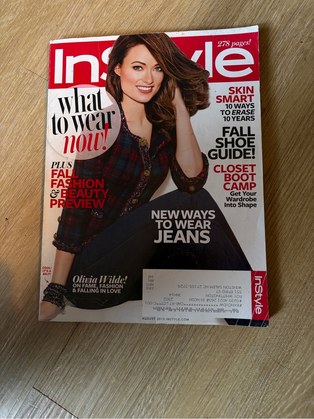 Olivia Wilde In Style Magazine August 2013